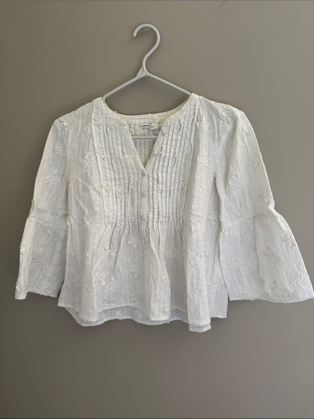 CLUB MONACO BELL-SLEEVE TOP